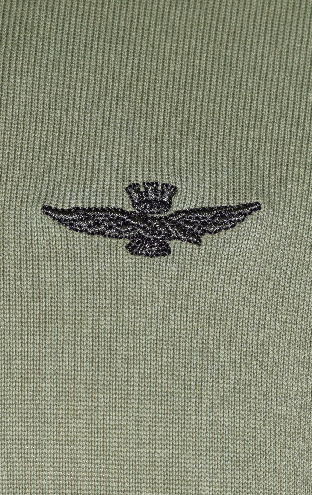 Свитер AERONAUTICA MILITARE SS 23/IN verde militare (MA 1424) 