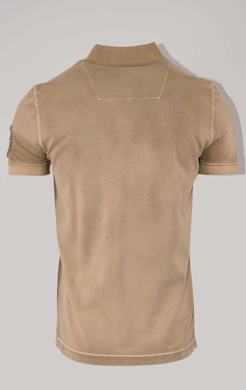 Футболка-поло AERONAUTICA MILITARE SS 24 m/IN peanut brown washed (PO 1775) 