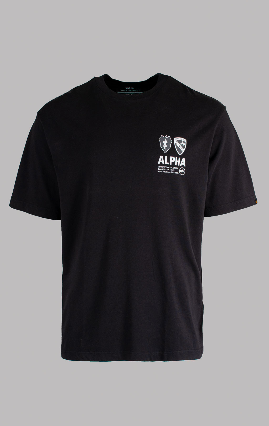 Футболка ALPHA INDUSTRIES UNFRM AIR CAVALRY TEE SS 25 m black 