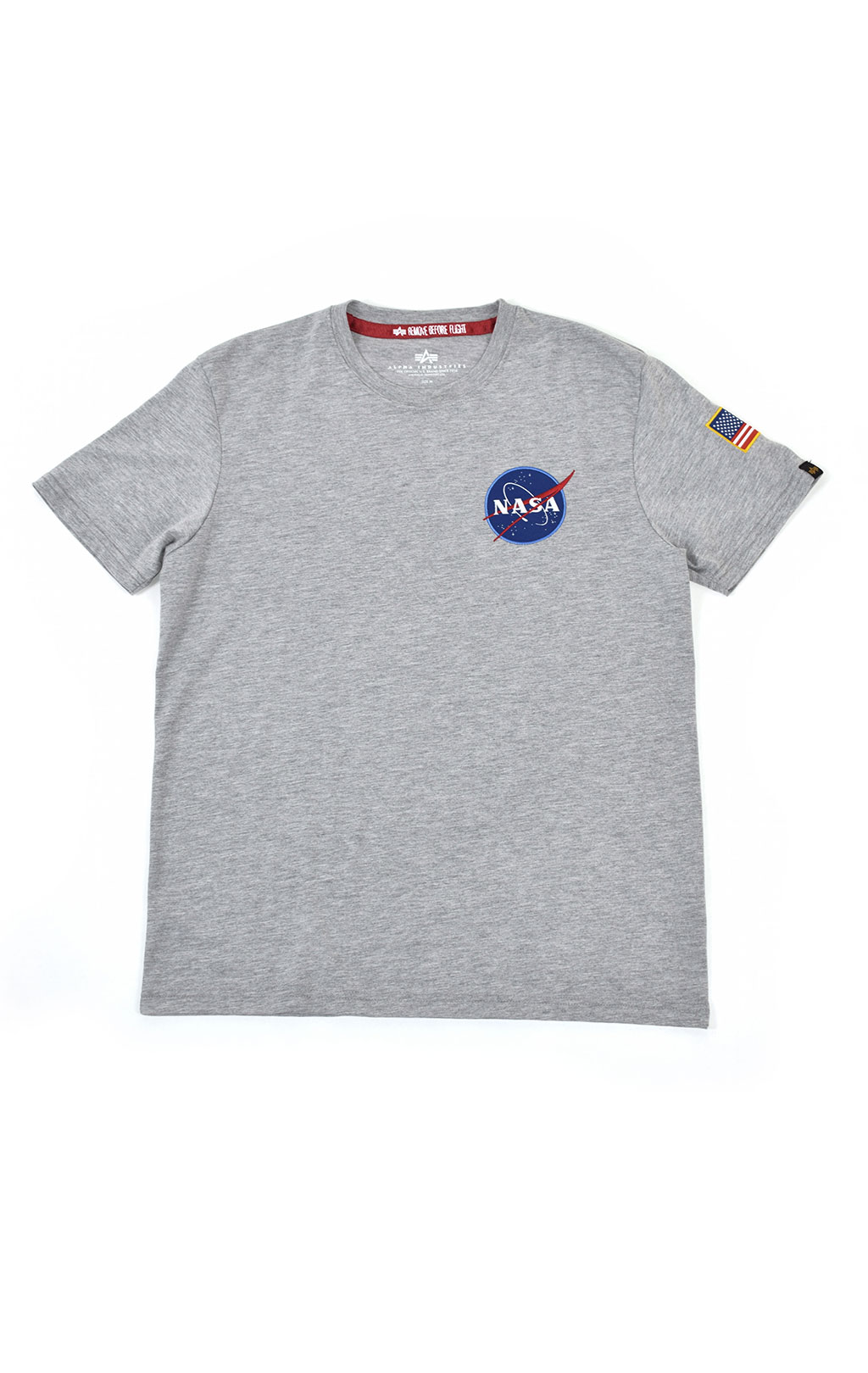 Футболка ALPHA INDUSTRIES NASA SPACE SHUTTLE T grey heather 