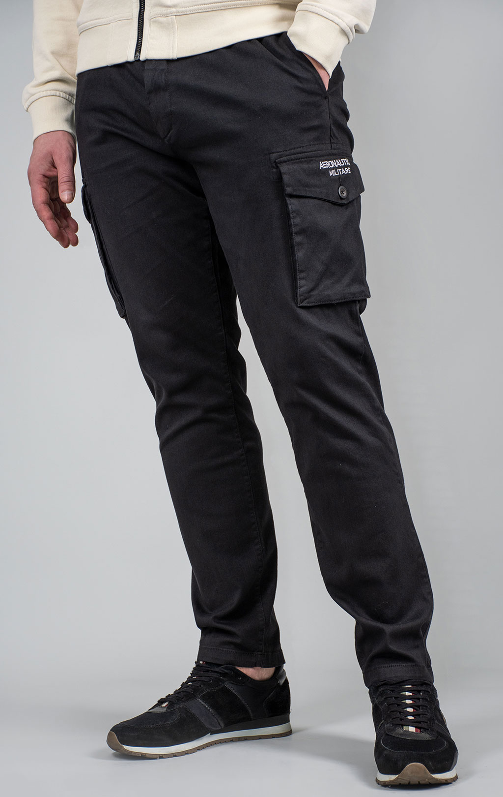 Брюки-карго AERONAUTICA MILITARE FW 24/25/BD jet black (PA 1628) 
