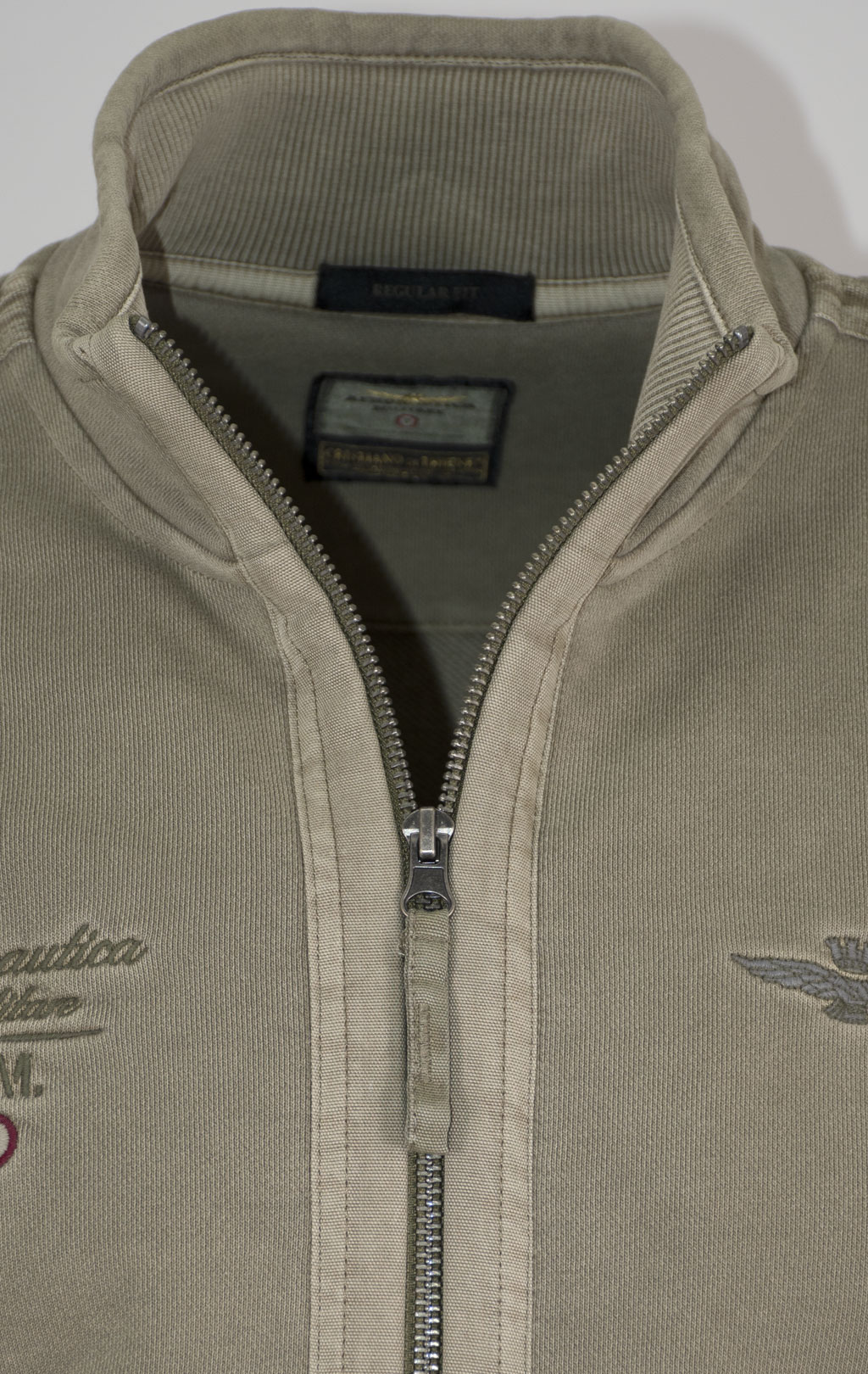 Олимпийка AERONAUTICA MILITARE SS 25 m/TR military olive washed (FE 1992) 