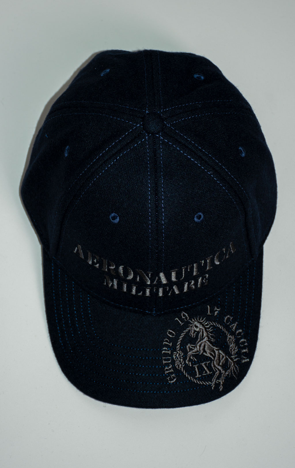 Бейсболка AERONAUTICA MILITARE шерсть FW 25/26/CN blue navy (HA 1226) 