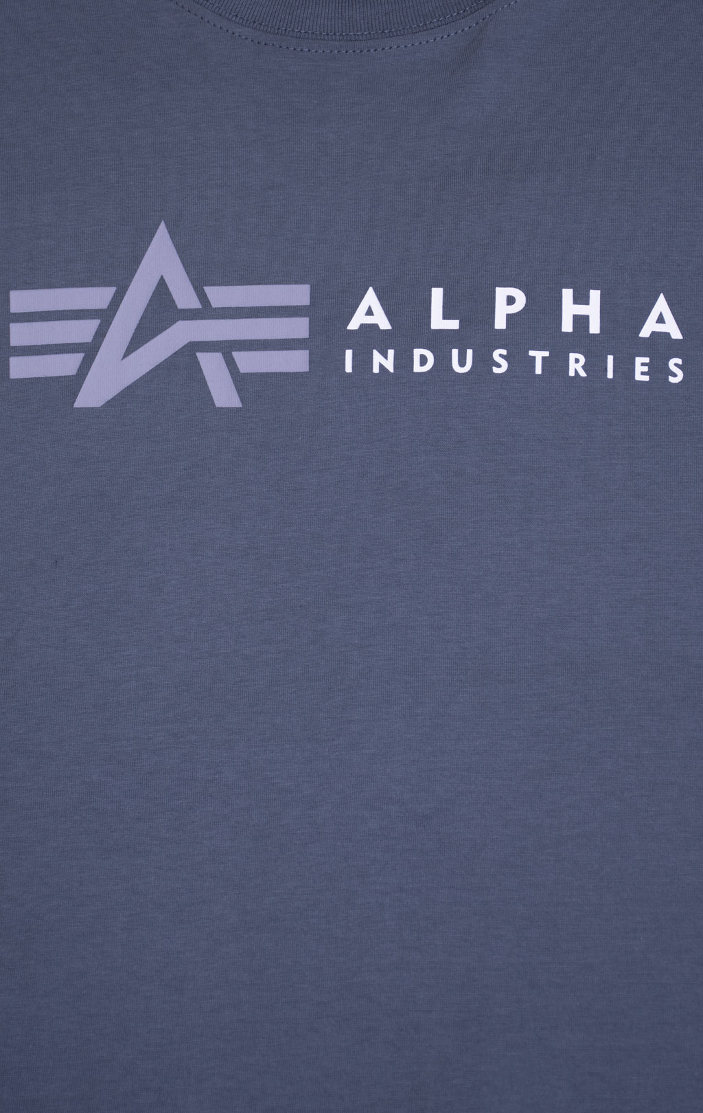 Футболка ALPHA INDUSTRIES ALPHA LABEL T denim blue 
