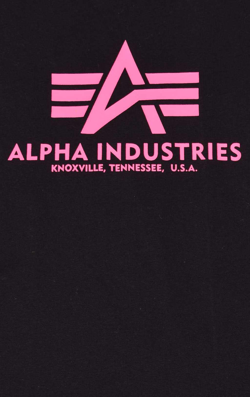 Женская футболка ALPHA INDUSTRIES NEW BASIC T black/neon pink 