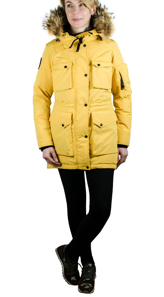 Женский пуховик ARCTIC EXPLORER UMI yellow 