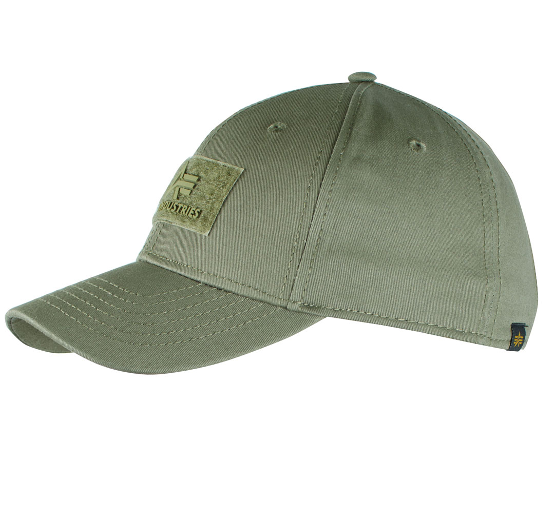 Бейсболка ALPHA INDUSTRIES VELCRO CAP dark green Бейсболка ALPHA INDUSTRIES VELCRO CAP dark green