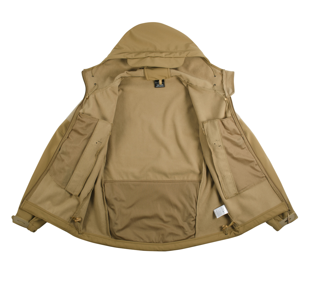 Куртка тактическая Outdoor Tactical Soft Shell с капюшоном coyote Китай