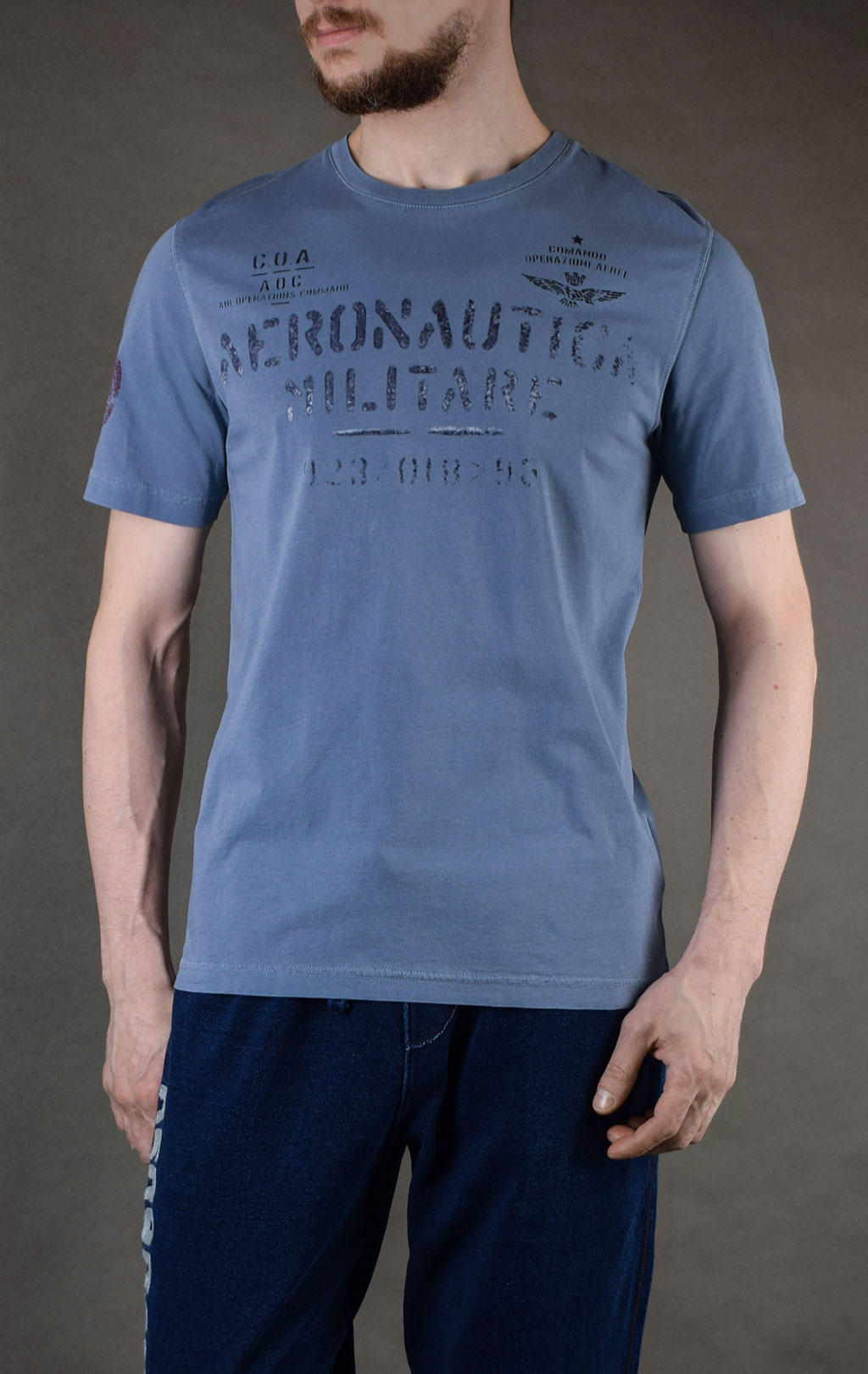 Футболка AERONAUTICA MILITARE SS19 azul (TS 1625)