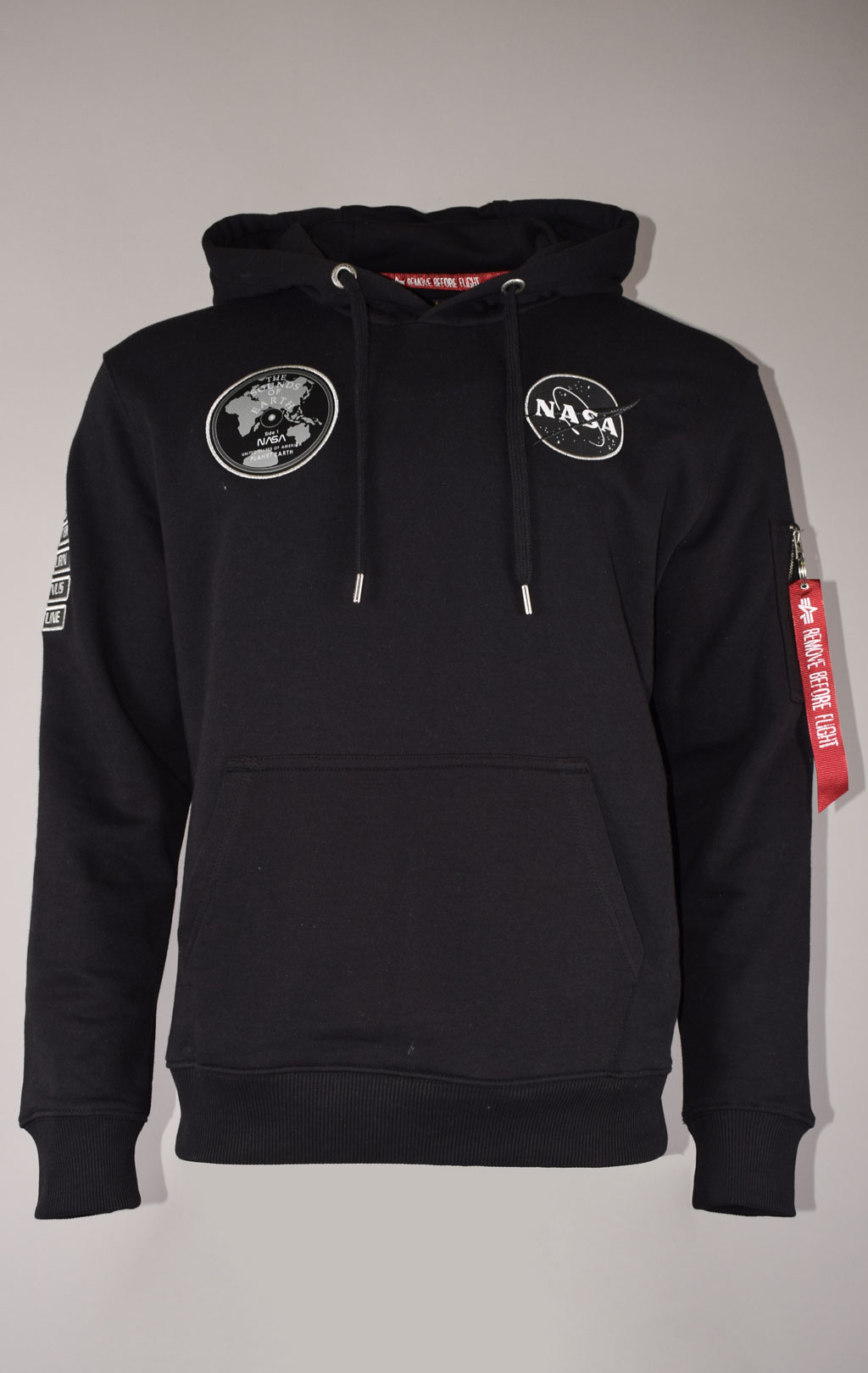 Толстовка ALPHA INDUSTRIES NASA VOYAGER HOODY black/black 