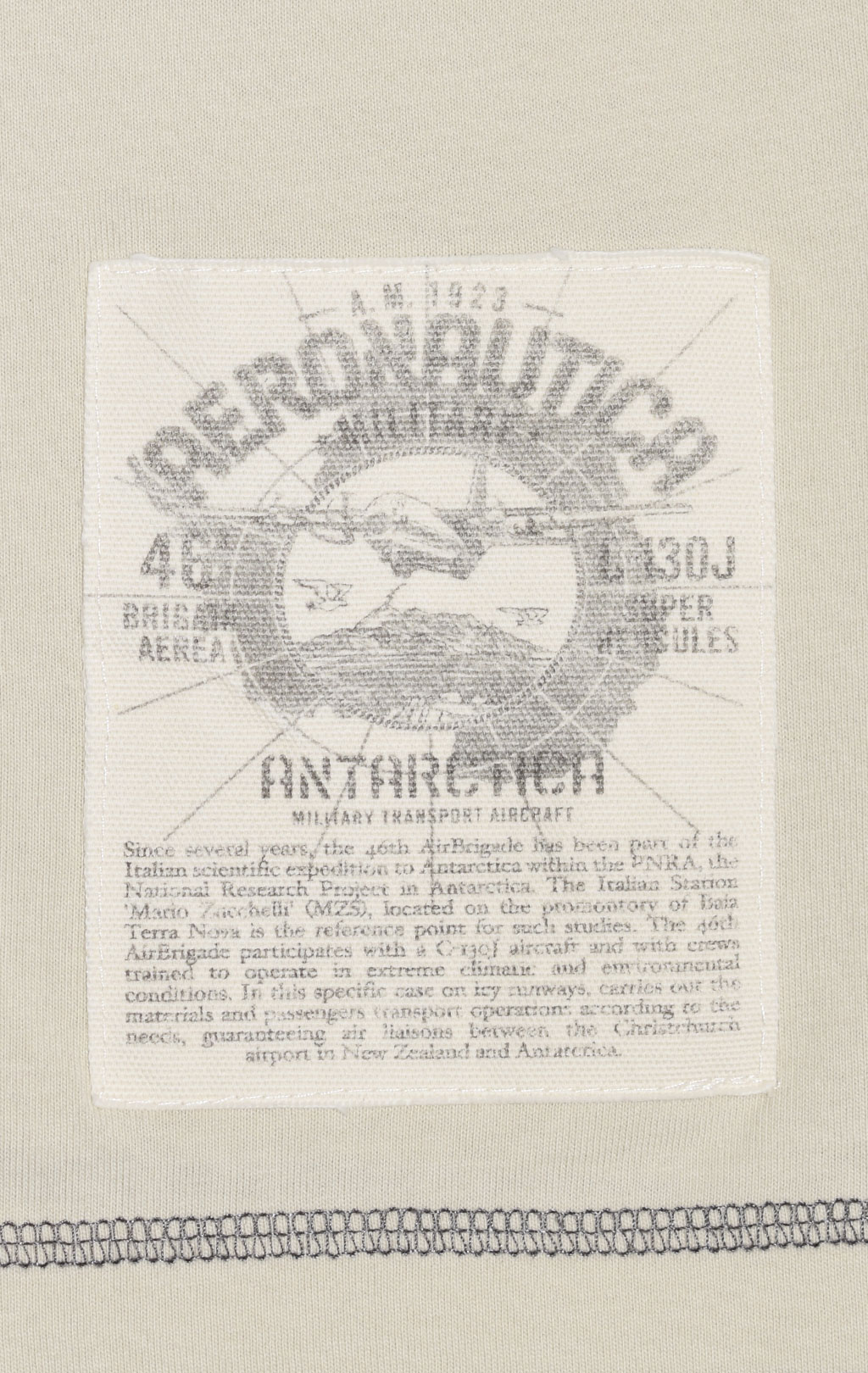 Лонгслив AERONAUTICA MILITARE ANTARCTICA FW 23/24/TR ghiaccio (TS 2147)