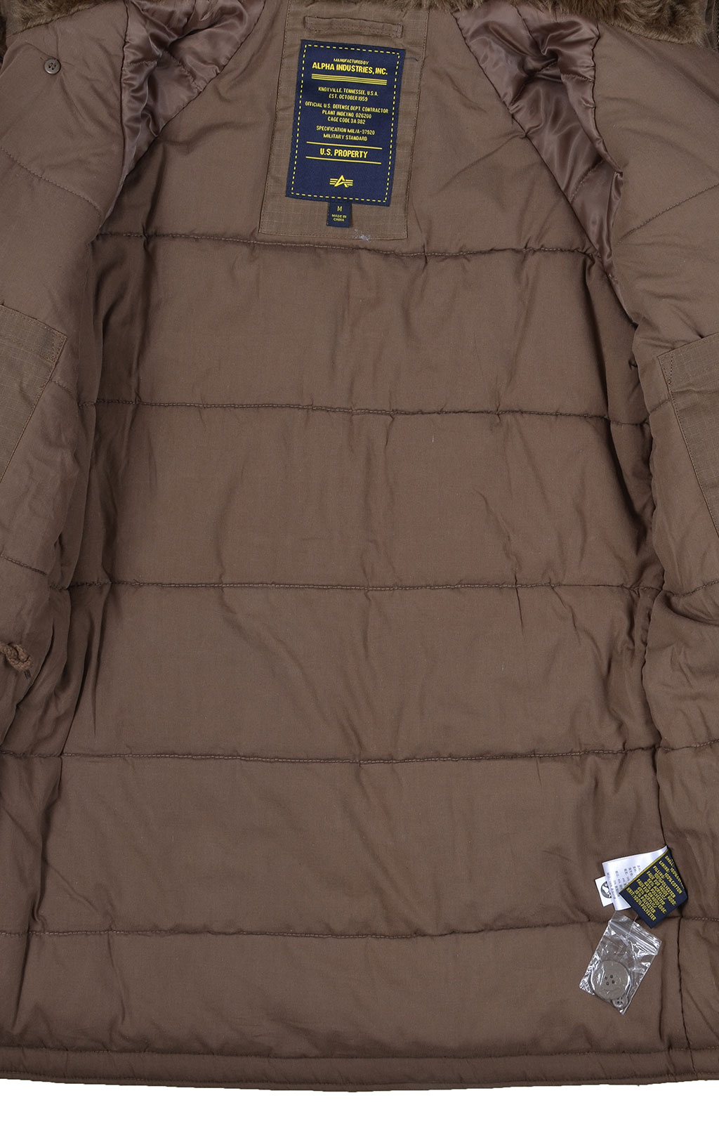 Аляска ALPHA INDUSTRIES W3X N-3B хлопок barnstormer brown 