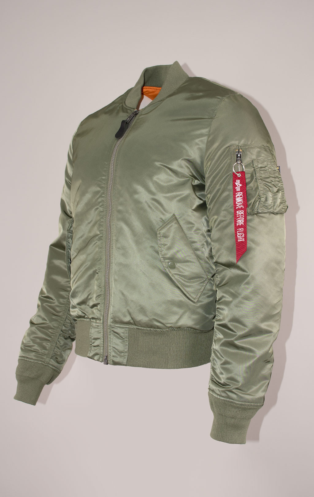 Бомбер ALPHA INDUSTRIES SLIM FIT/EUROPEAN FIT MA-1 FW 21/22 m sage green 