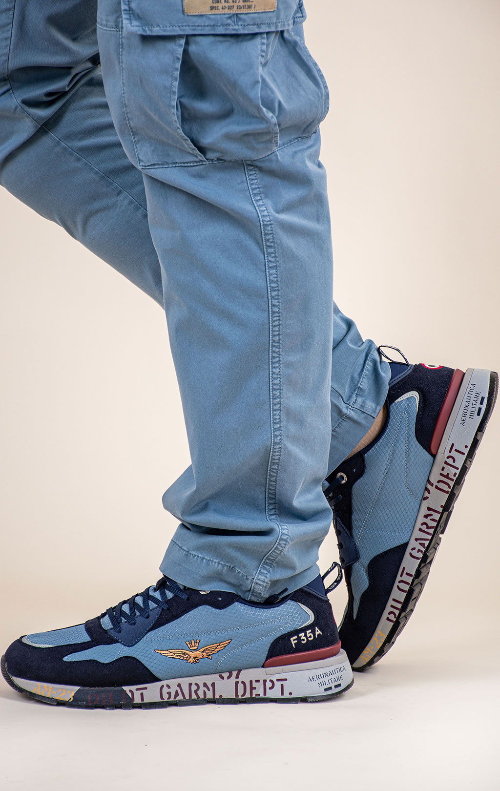 Кроссовки AERONAUTICA MILITARE (SC 0276) FW 26/27/CN blue/avio 