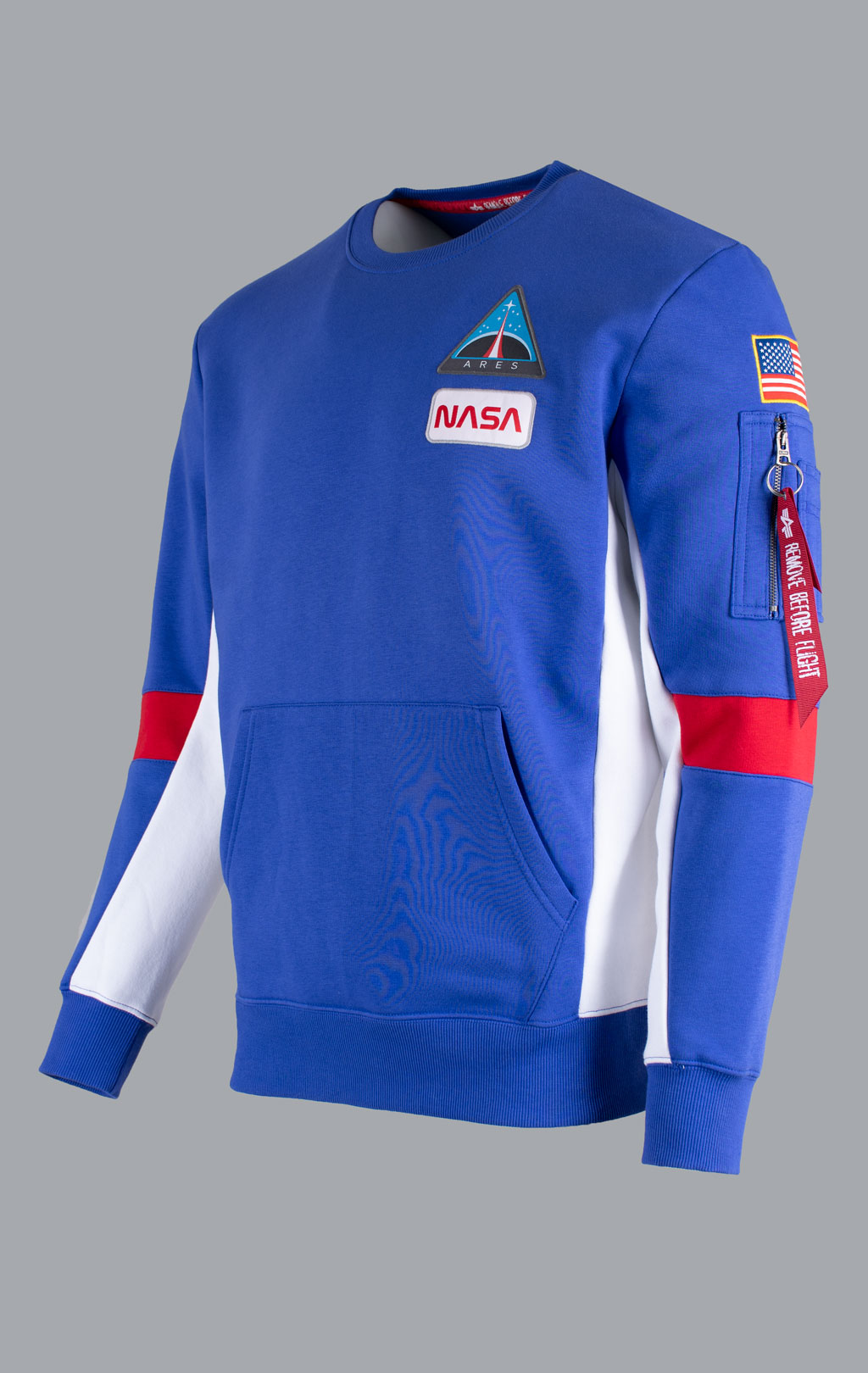 Свитшот ALPHA INDUSTRIES NASA SPACE CAMP SWEATER nautical blue 