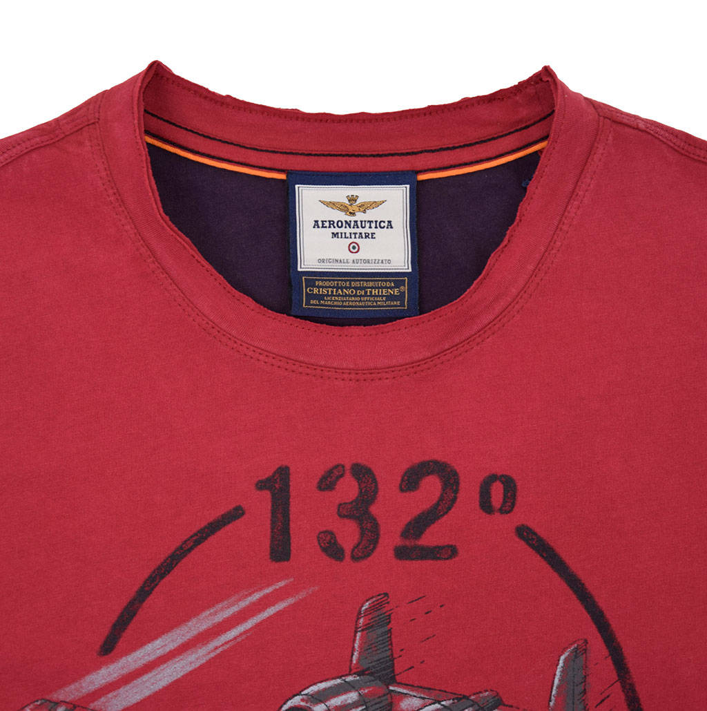 Футболка AERONAUTICA MILITARE SS19 rosso (TS 1601) 
