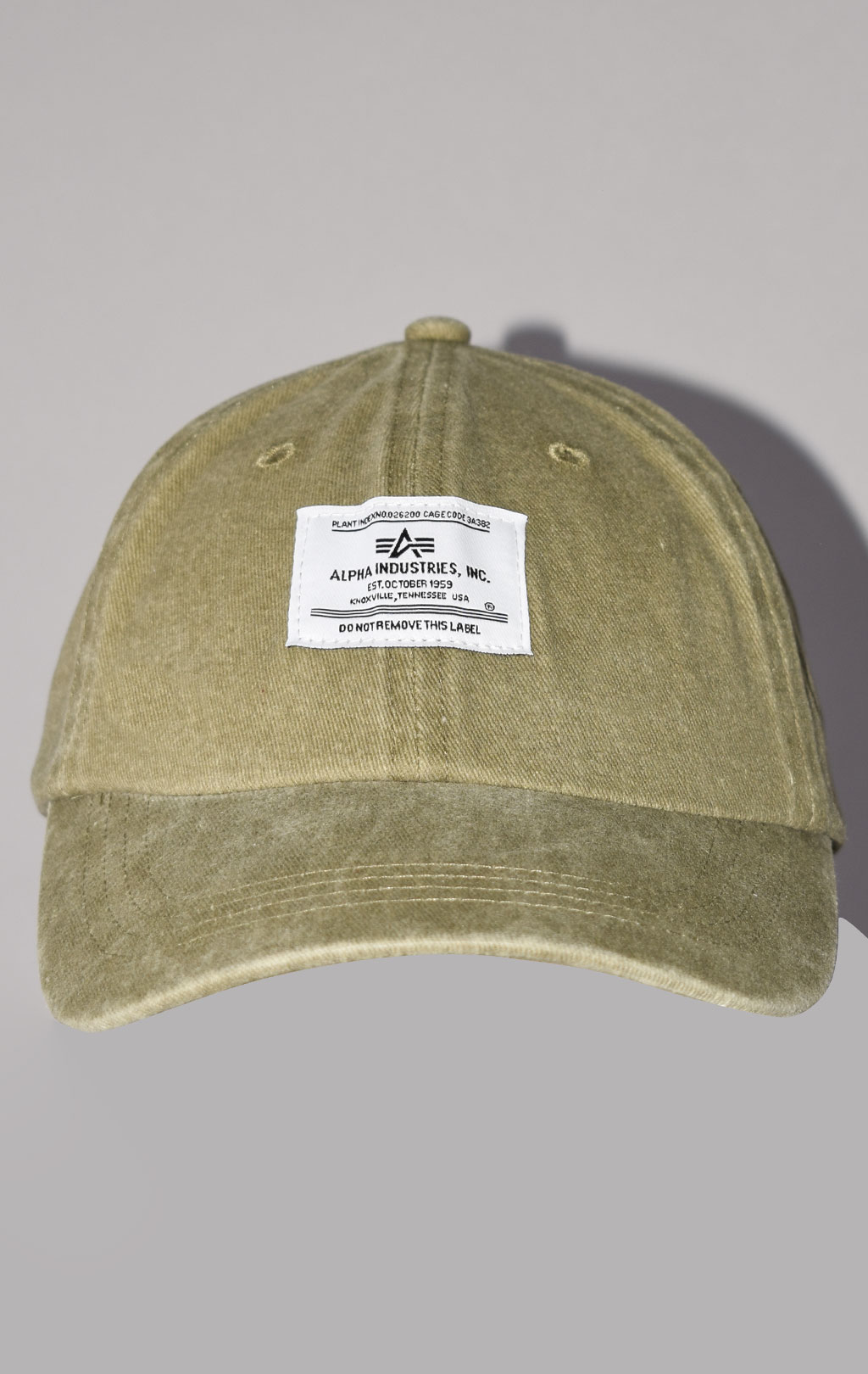 Бейсболка ALPHA INDUSTRIES BATTLEWASH CAP SS 23 olive 