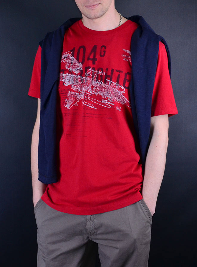 Футболка AERONAUTICA MILITARE red chili pepper (TS 1513) 