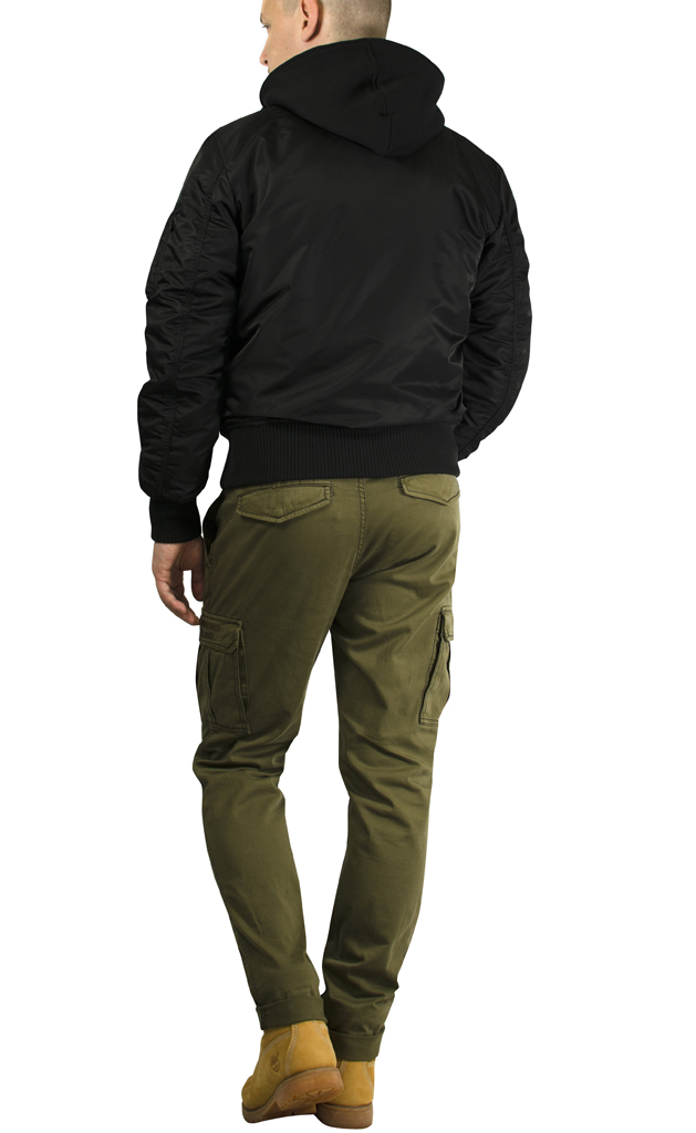 Куртка-бомбер лётная ALPHA INDUSTRIES D-Tec SE MA-1 black/lime 