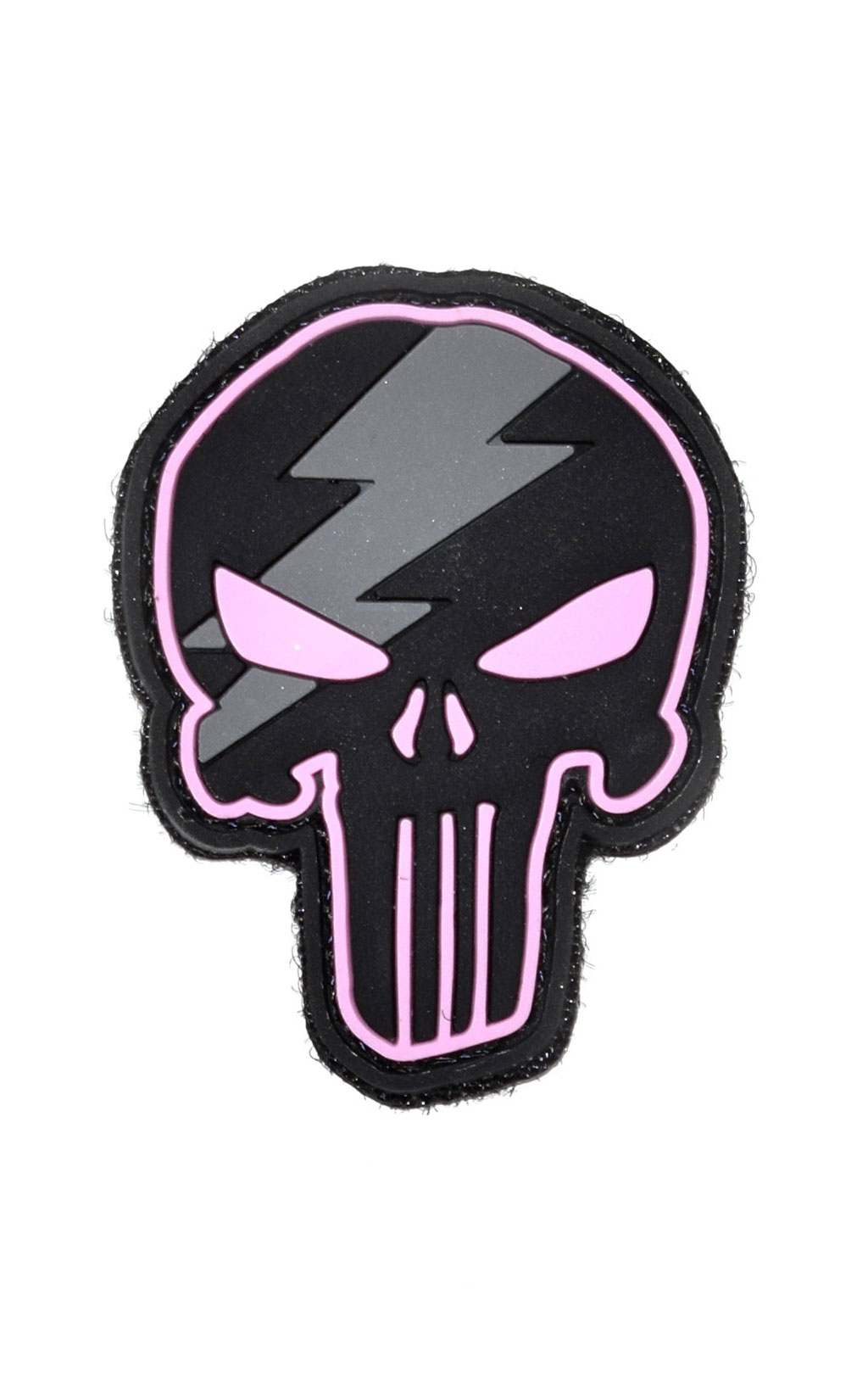 Нашивка ПВХ Fostex PUNISHER THUNDER на липучке pink (5305) 