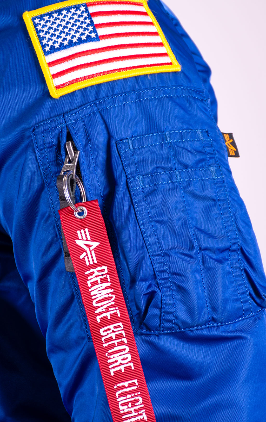 Бомбер ALPHA INDUSTRIES MA-1 VF NASA NASA blue 