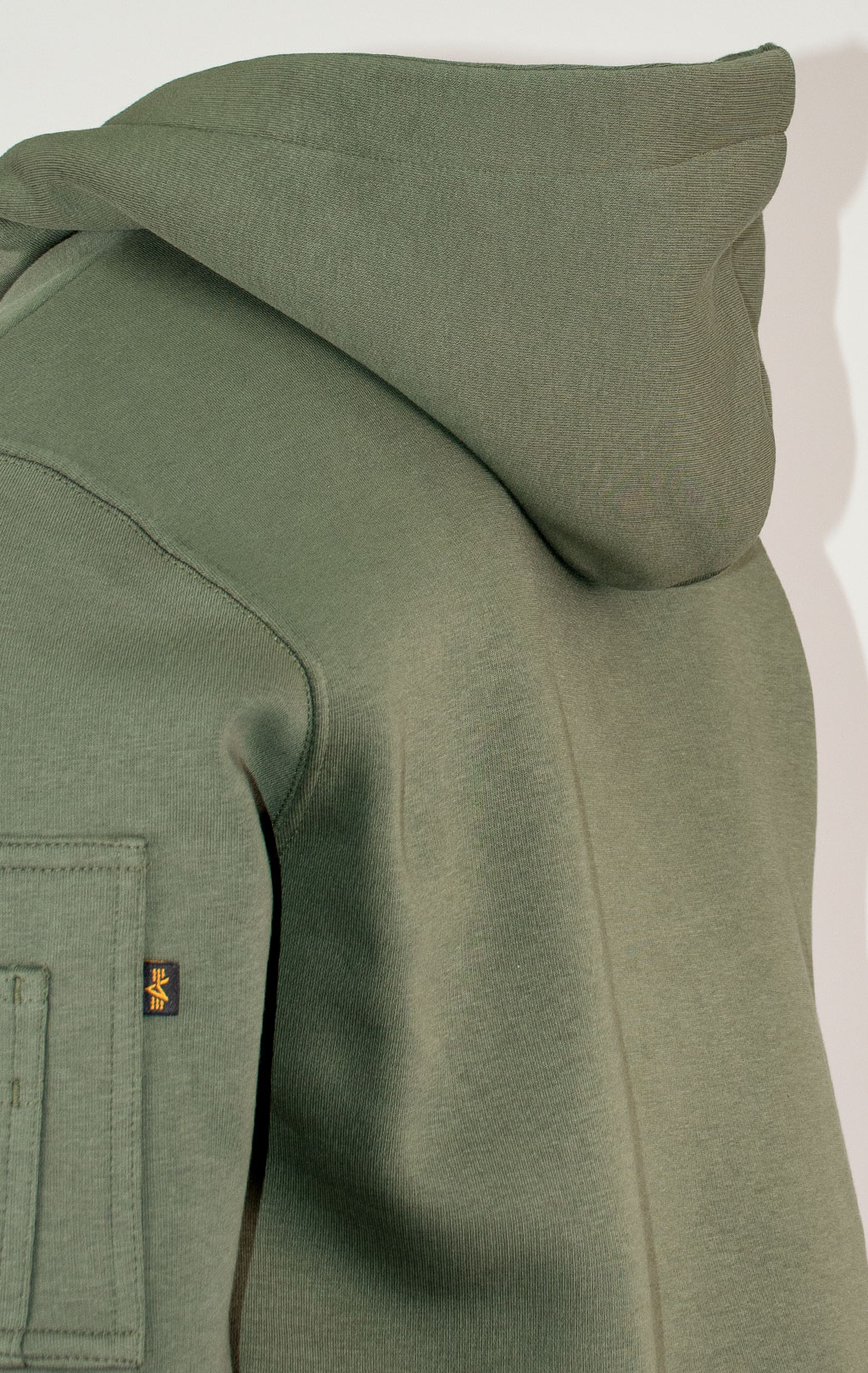Толстовка ALPHA INDUSTRIES EMB HOODY dark olive 