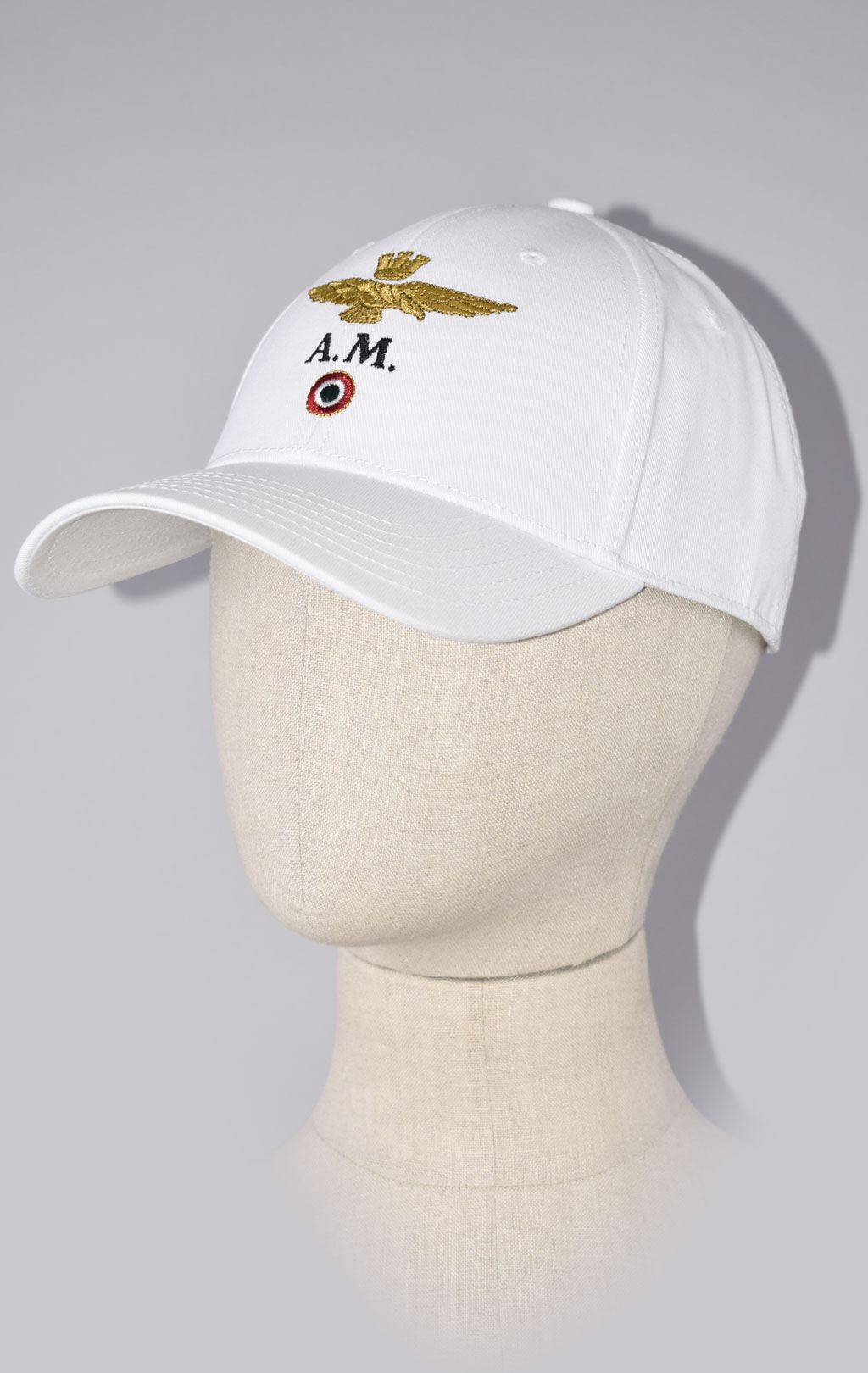 Бейсболка AERONAUTICA MILITARE SS 23/CN off white (HA 1100) 