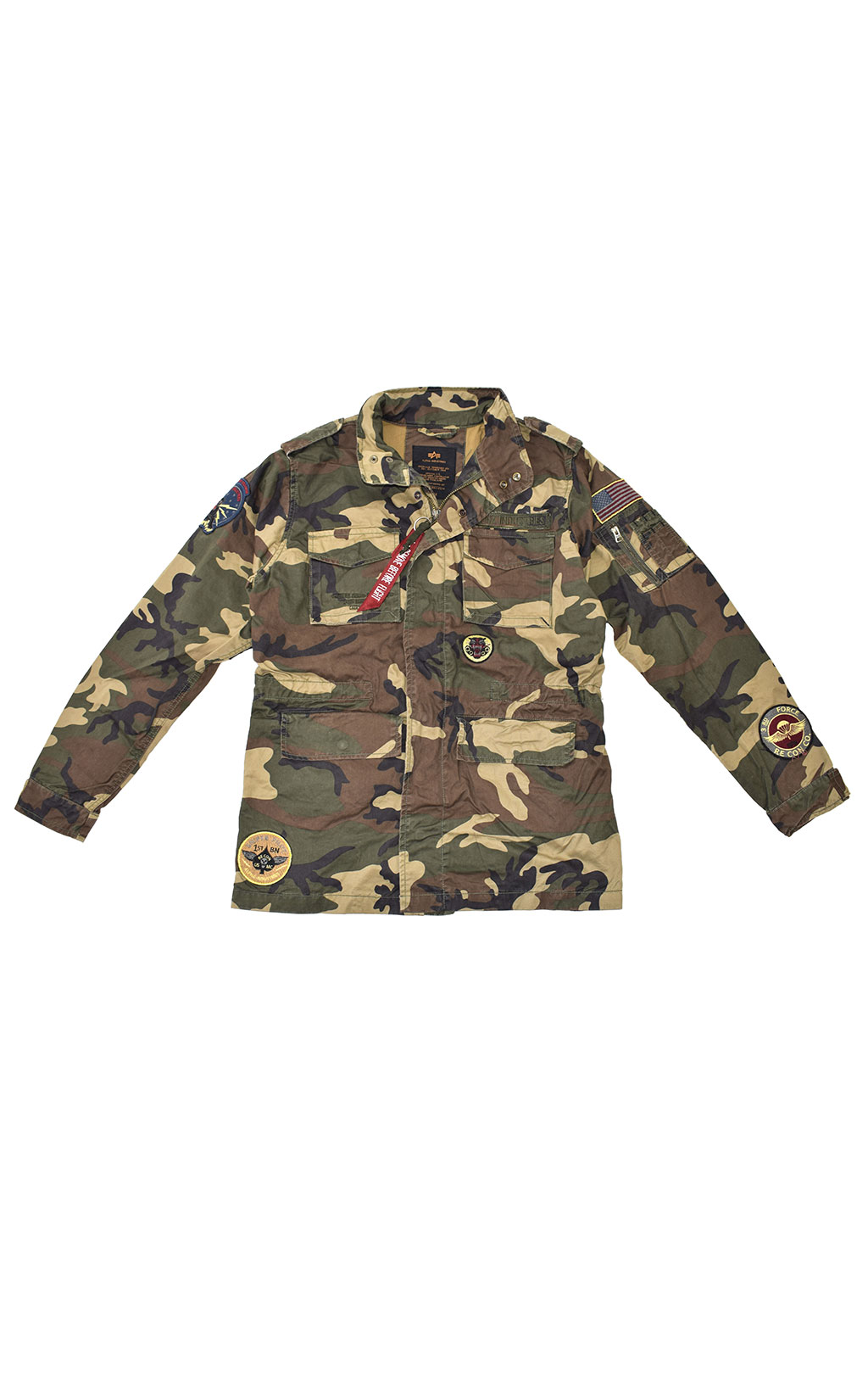 Ветровка ALPHA INDUSTRIES HUNTINGTON PATCH M-65 camo woodland 