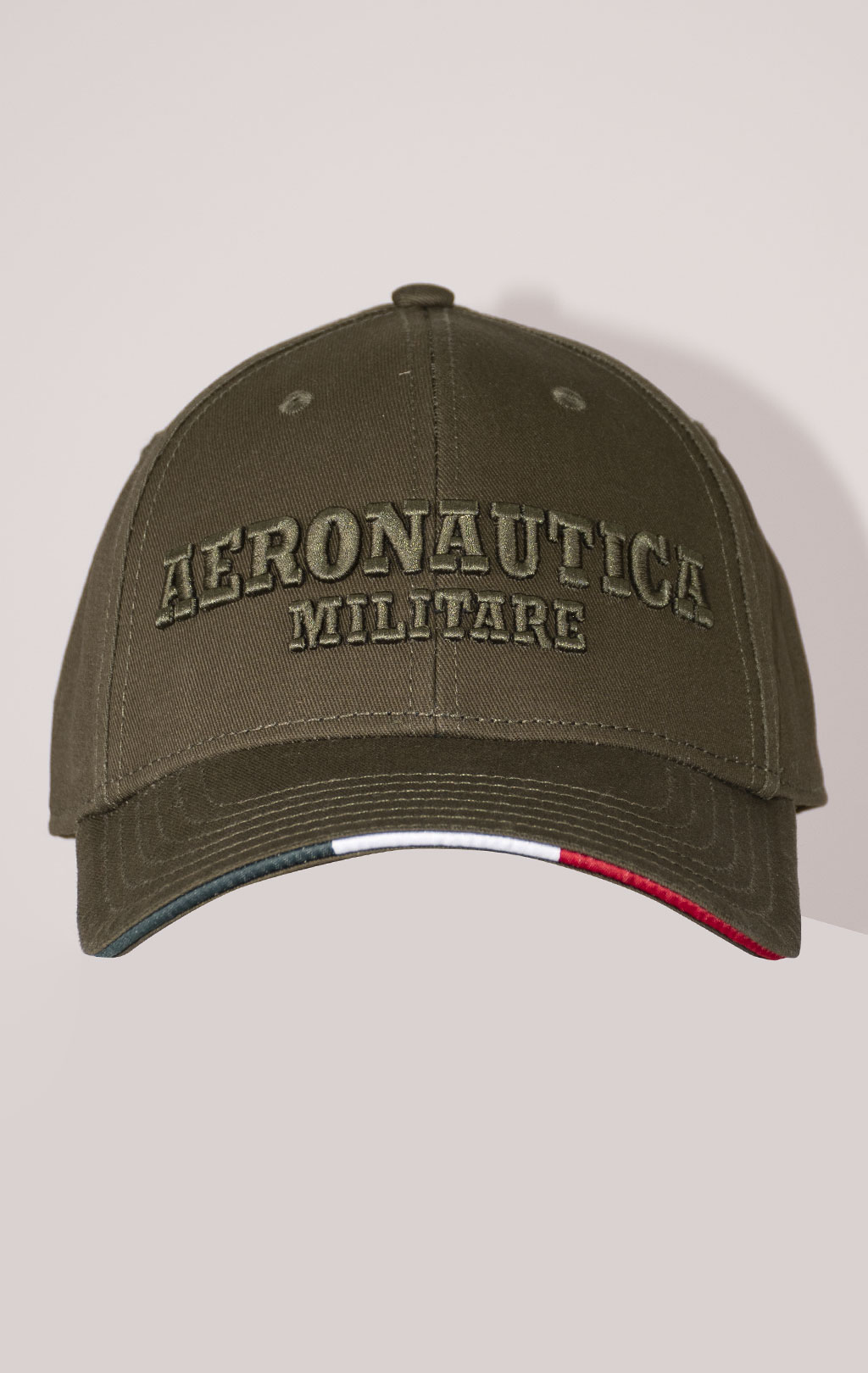 Бейсболка AERONAUTICA MILITARE SS 24/CN verde militare (HA 1115) 