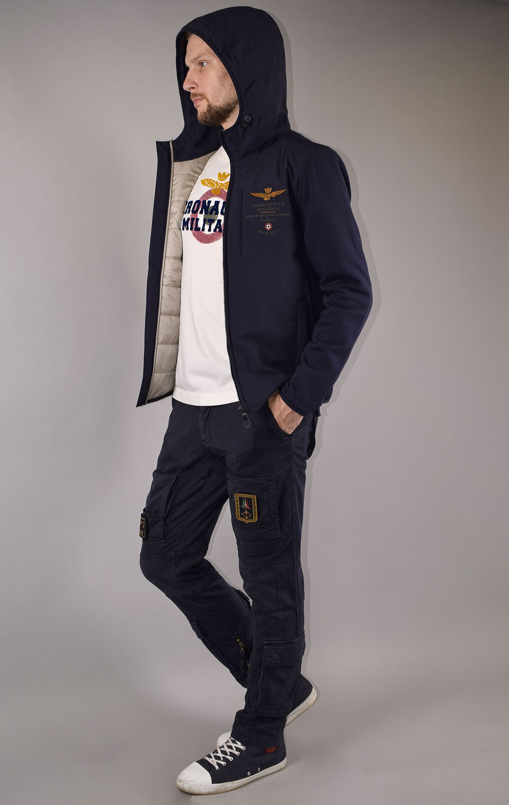 Куртка AERONAUTICA MILITARE FW 19/20 blue navy (AF 379) 