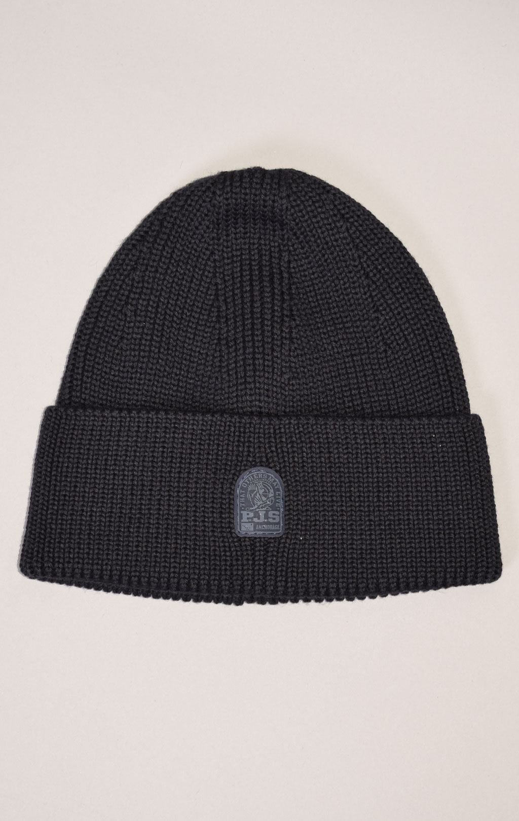 Шапка вязаная PARAJUMPERS PLAIN BEANIE FW 23/24 blue graphite 