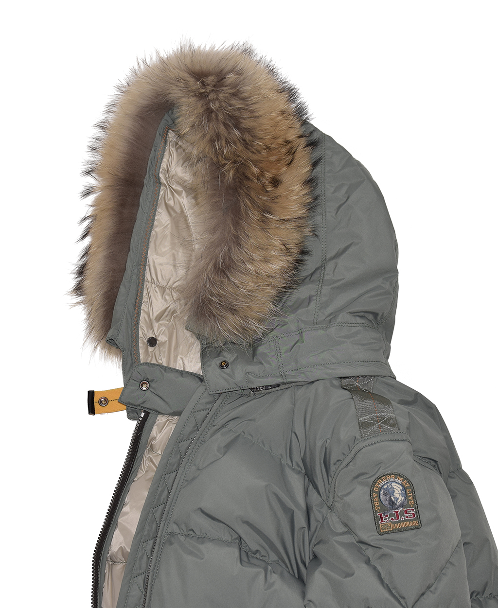 Женское пальто пуховое PARAJUMPERS LIGHT LONG BEAR hedge green 