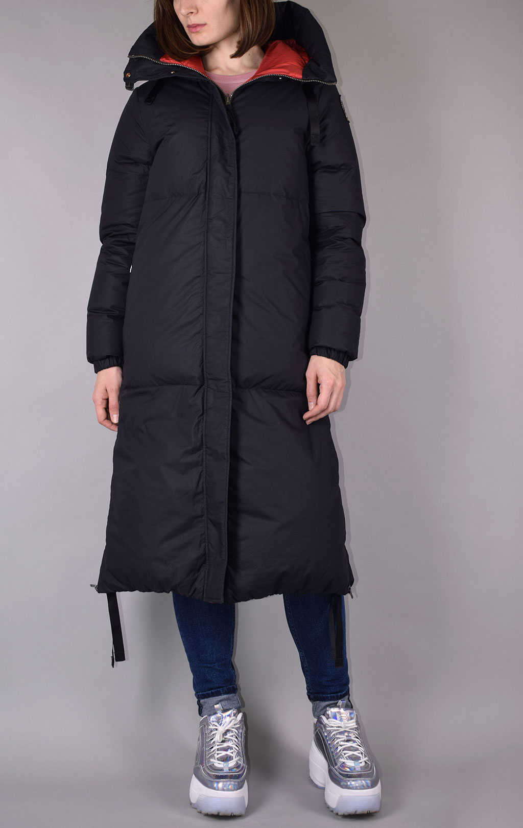 Женское пальто пуховое PARAJUMPERS SLEEPING BAG двустороннее FW 19/20 pencil 