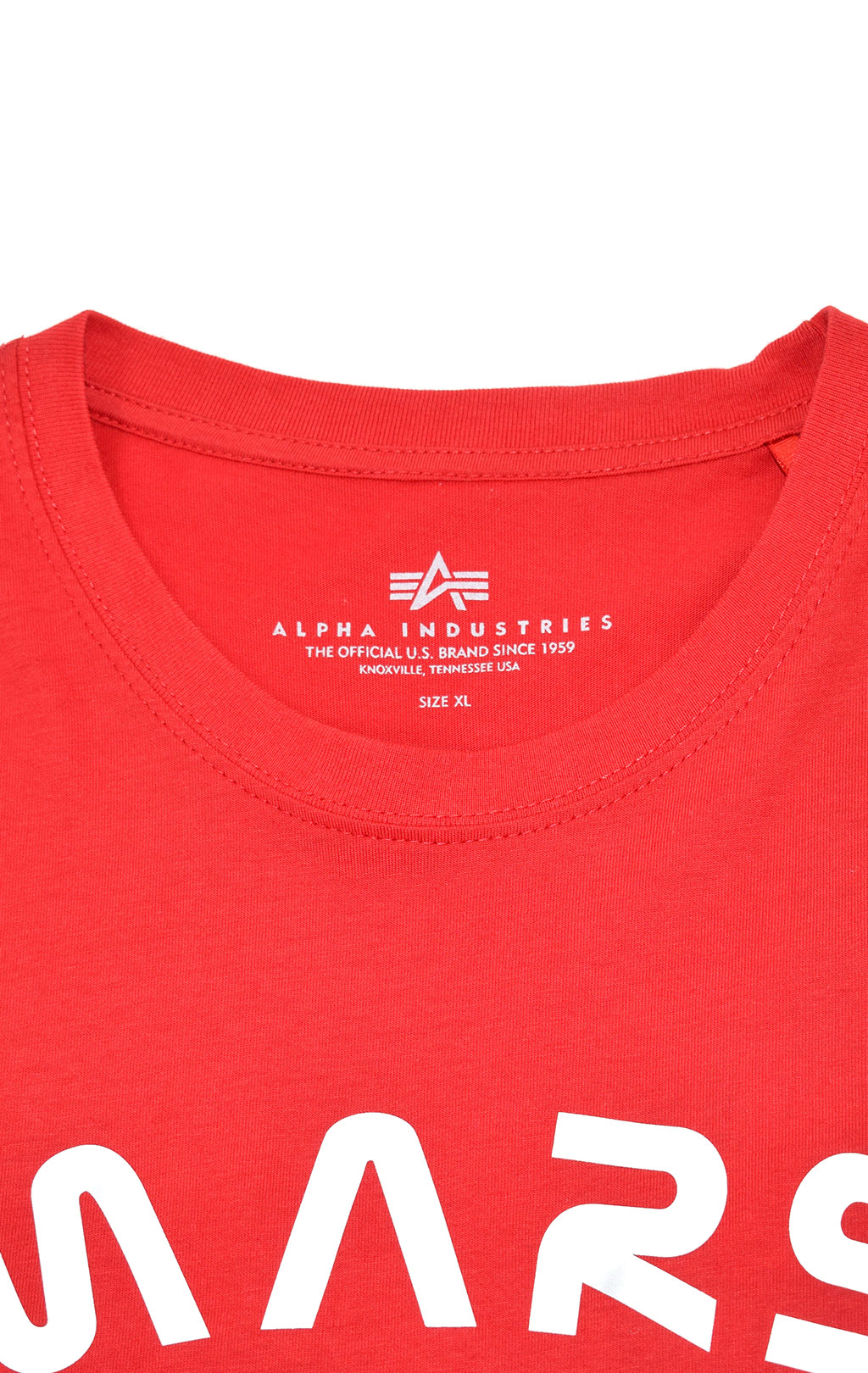 Футболка ALPHA INDUSTRIES NASA MISSION TO MARS T speed red 