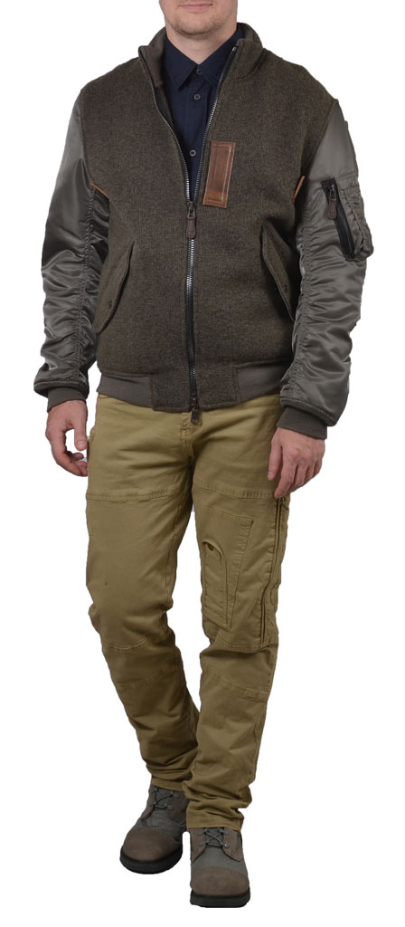 Куртка-бомбер лётная COCKPIT SWEATER MA-1 loden (Z28s006) Куртка-бомбер лётная COCKPIT SWEATER MA-1 loden (Z28s006)