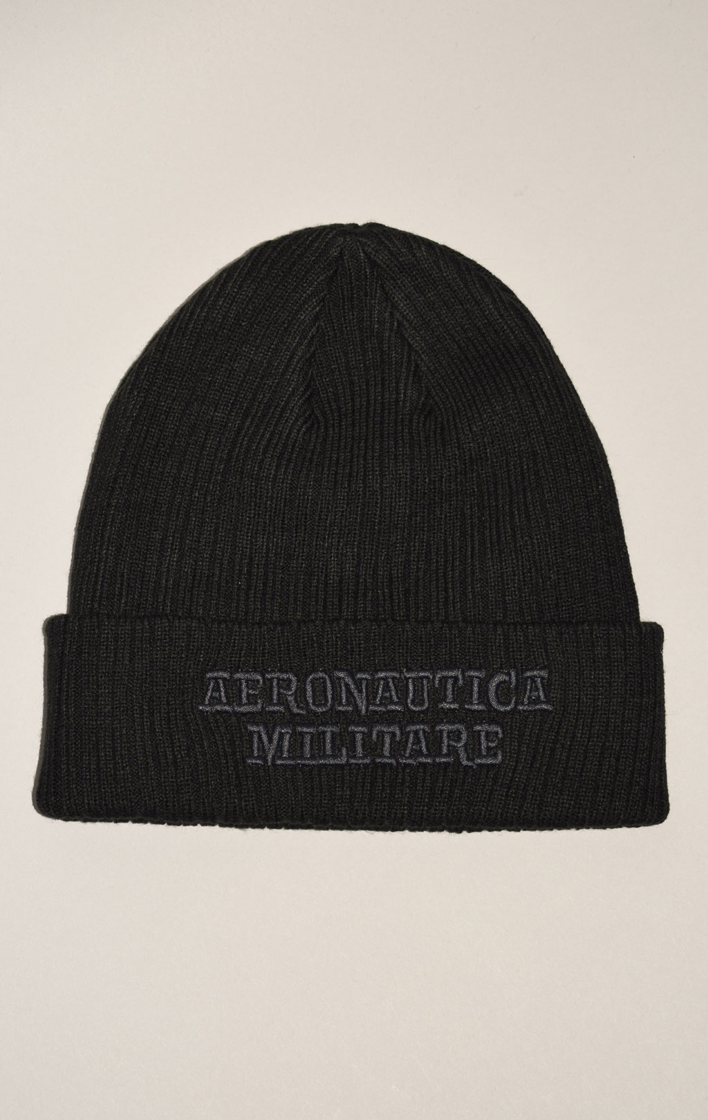 Шапка вязаная AERONAUTICA MILITARE FW 23/24/CN jet black (CU 043)