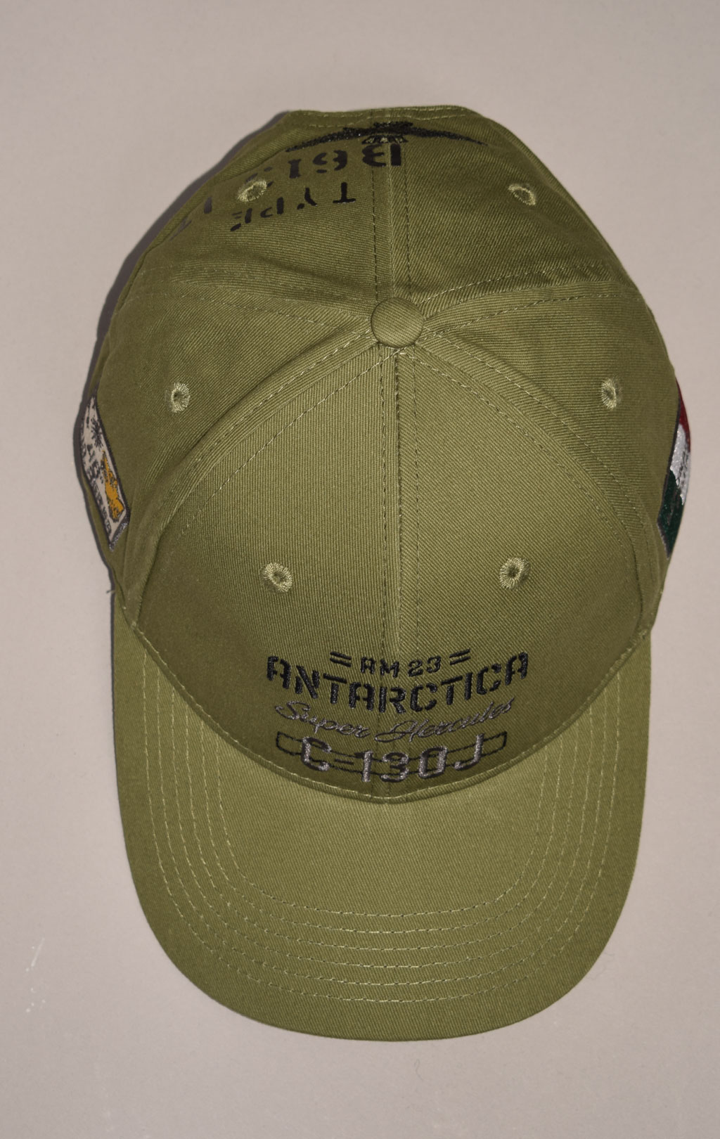 Бейсболка AERONAUTICA MILITARE ANTARCTICA FW 23/24/CN verde militare (HA 1151) 