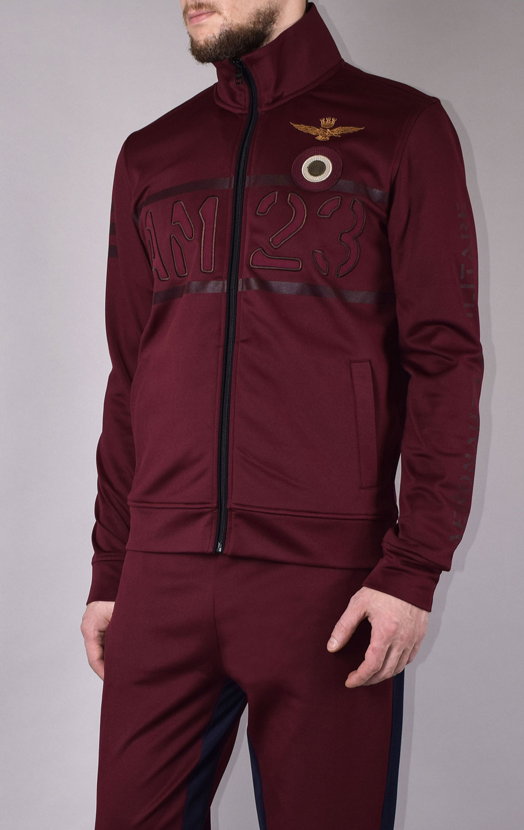 Толстовка AERONAUTICA MILITARE FW 19/20 deep red (FE 1431) 