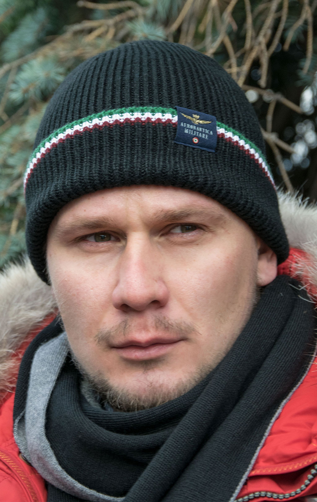 Шапка вязаная AERONAUTICA MILITARE FW 19/20 nero (CU 001)