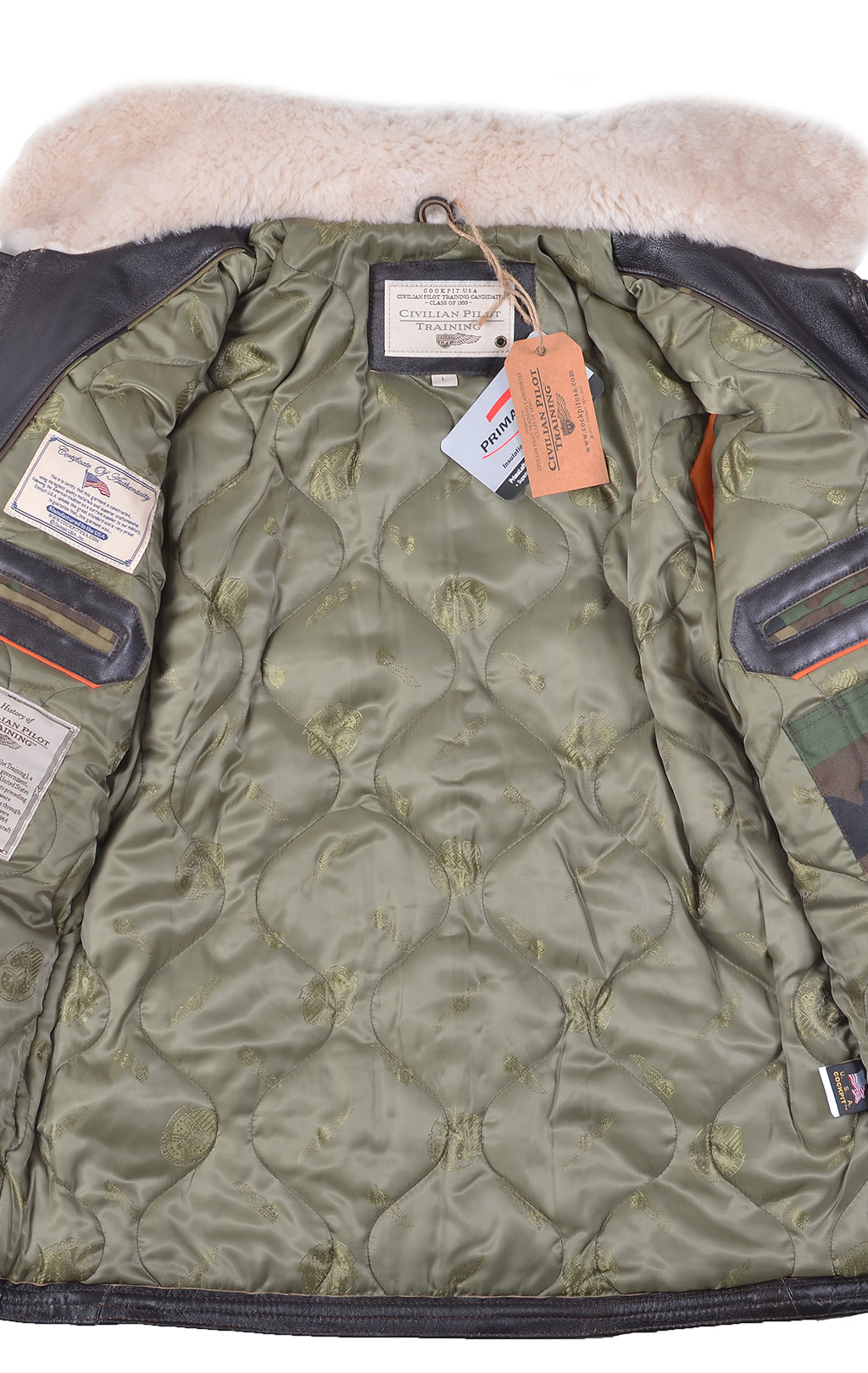 Куртка-пилот COCKPIT ANJ-4 кожа brown (Z21p006) 