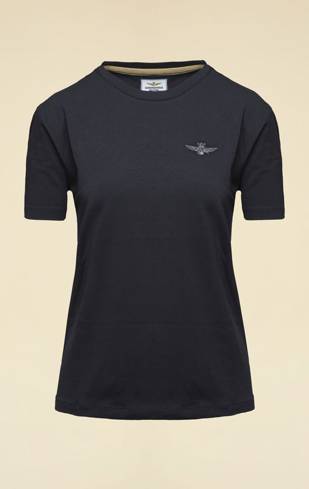 Женская футболка AERONAUTICA MILITARE FW 25/26/TR nero (TS 2461) 