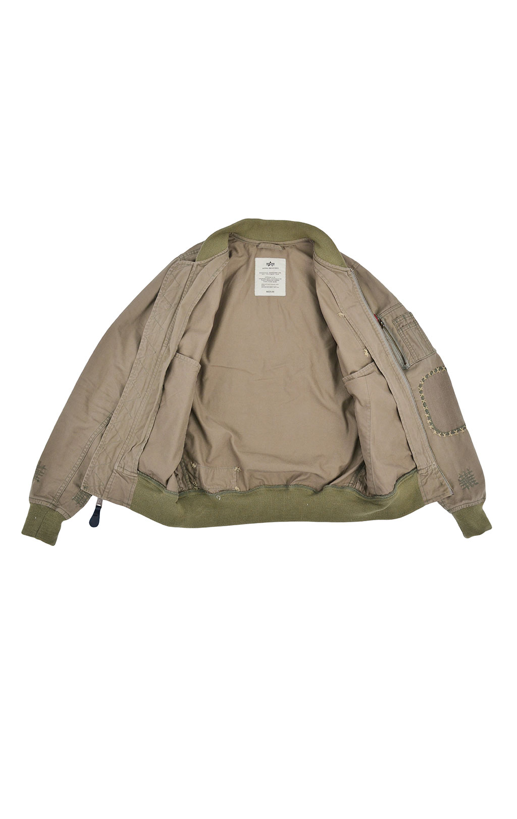 Ветровка-бомбер ALPHA INDUSTRIES GC VINTAGE TW MA-1 olive 