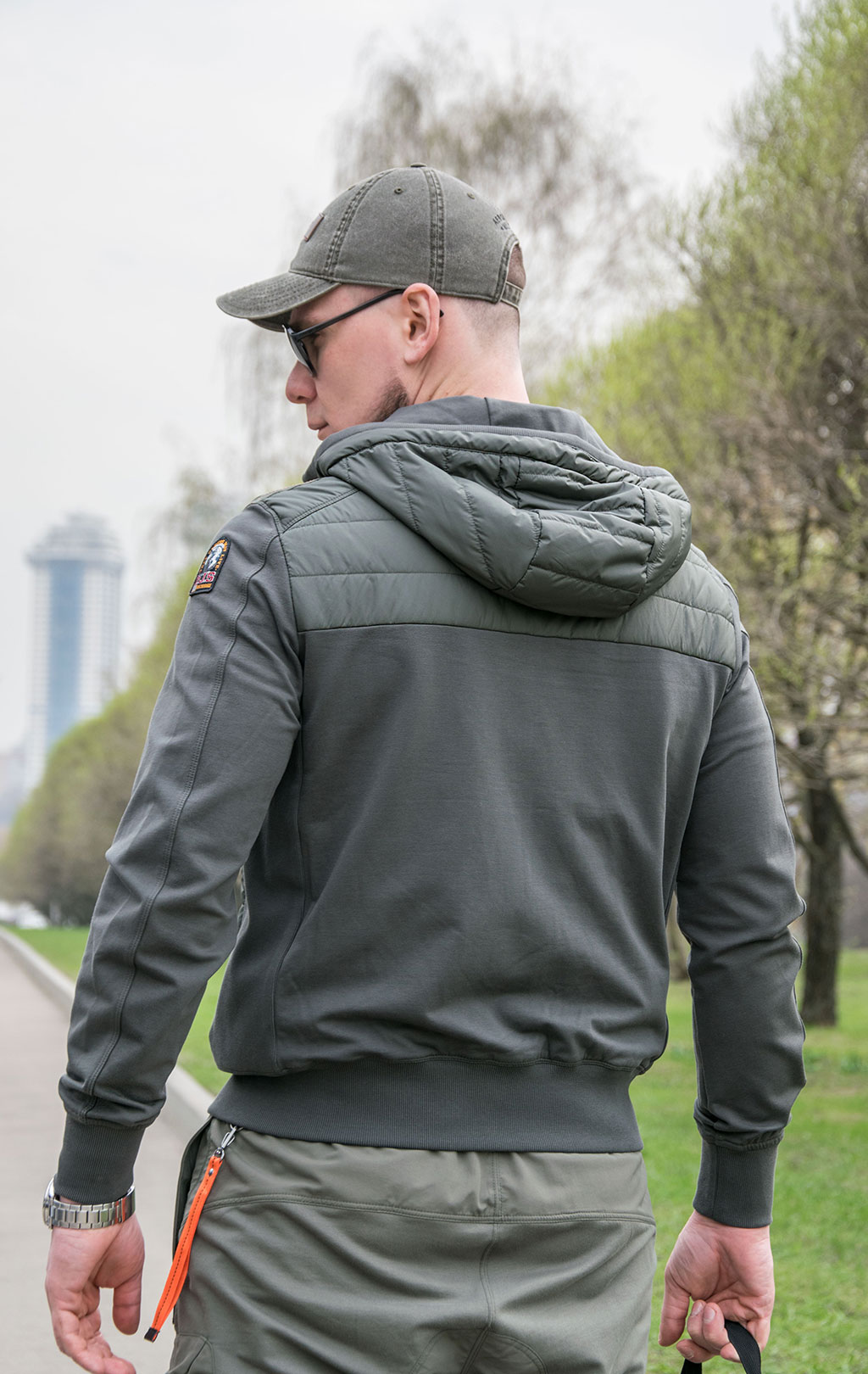 Толстовка комбинированная PARAJUMPERS IVOR SS 23 sycamore 