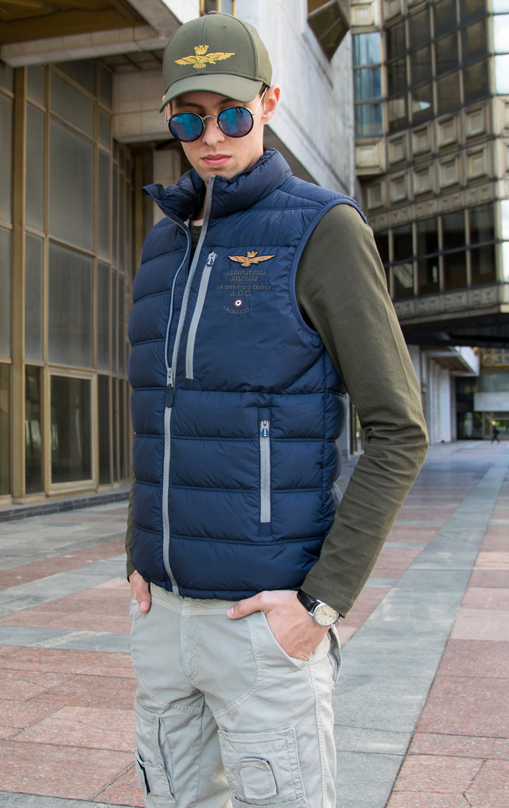 Жилет AERONAUTICA MILITARE FW 19/20 blue navy (AB 1685) 