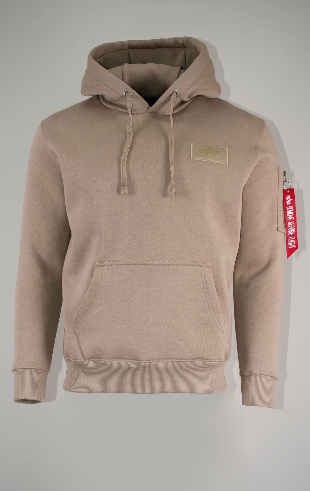 Толстовка ALPHA INDUSTRIES BACK PRINT HOODY vintage sand 