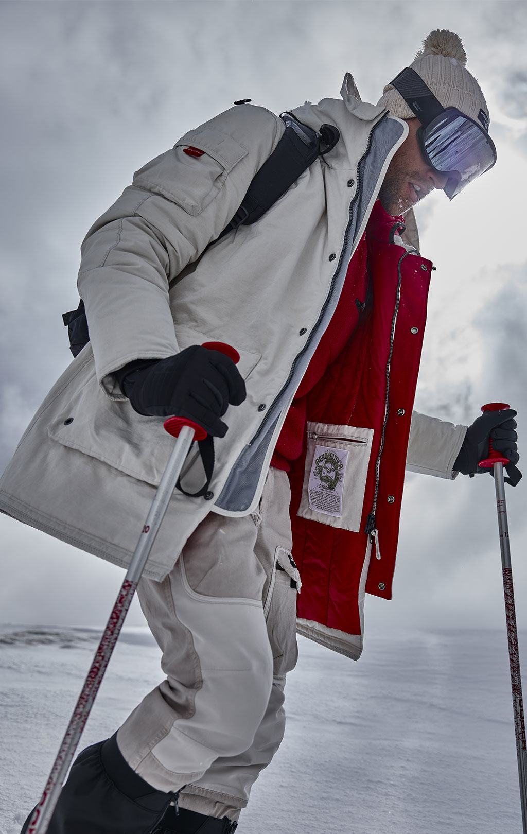 Куртка-парка AERONAUTICA MILITARE ANTARCTICA FW 23/24 m/CN ghiaccio (AB 2110) 