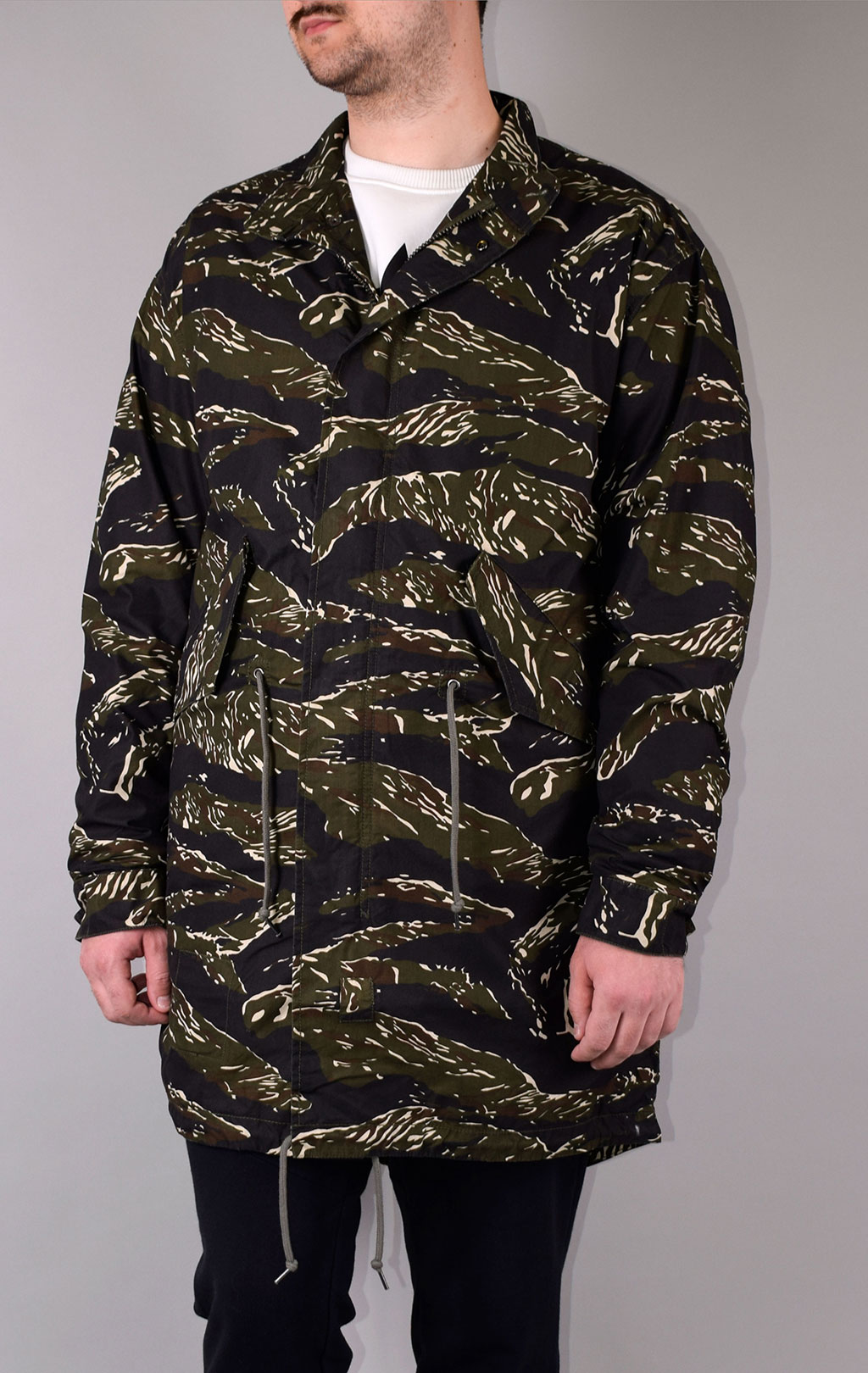 Парка ALPHA INDUSTRIES DEFENDER FISHTAIL original fit tiger camo 