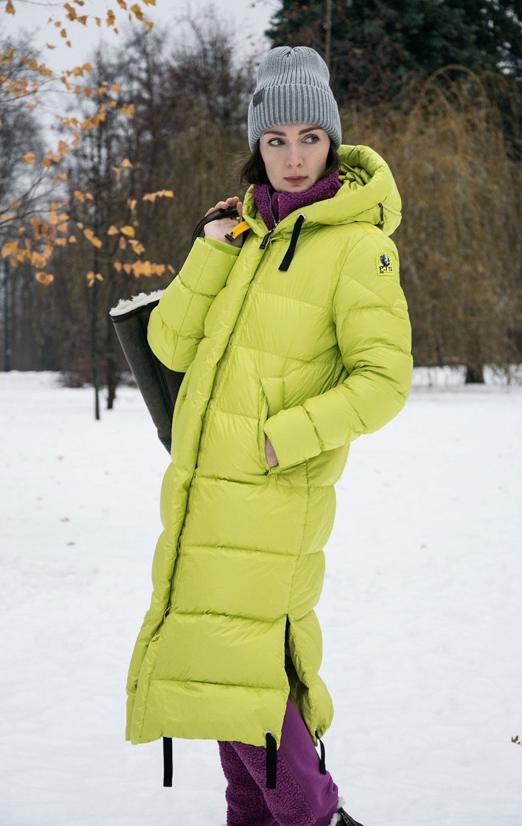 Женское пальто пуховое PARAJUMPERS MUMMY FW 22/23 citronelle 