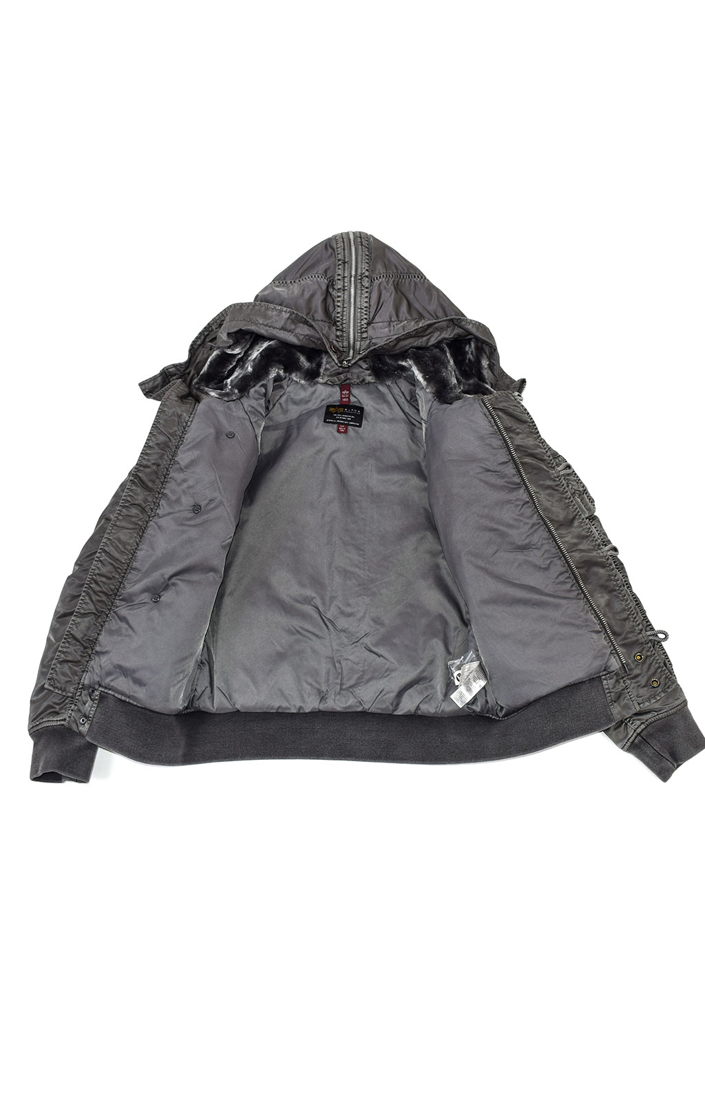 Женская аляска ALPHA INDUSTRIES BATTLEWASH PARKA N-2B FW 21 m new silver 