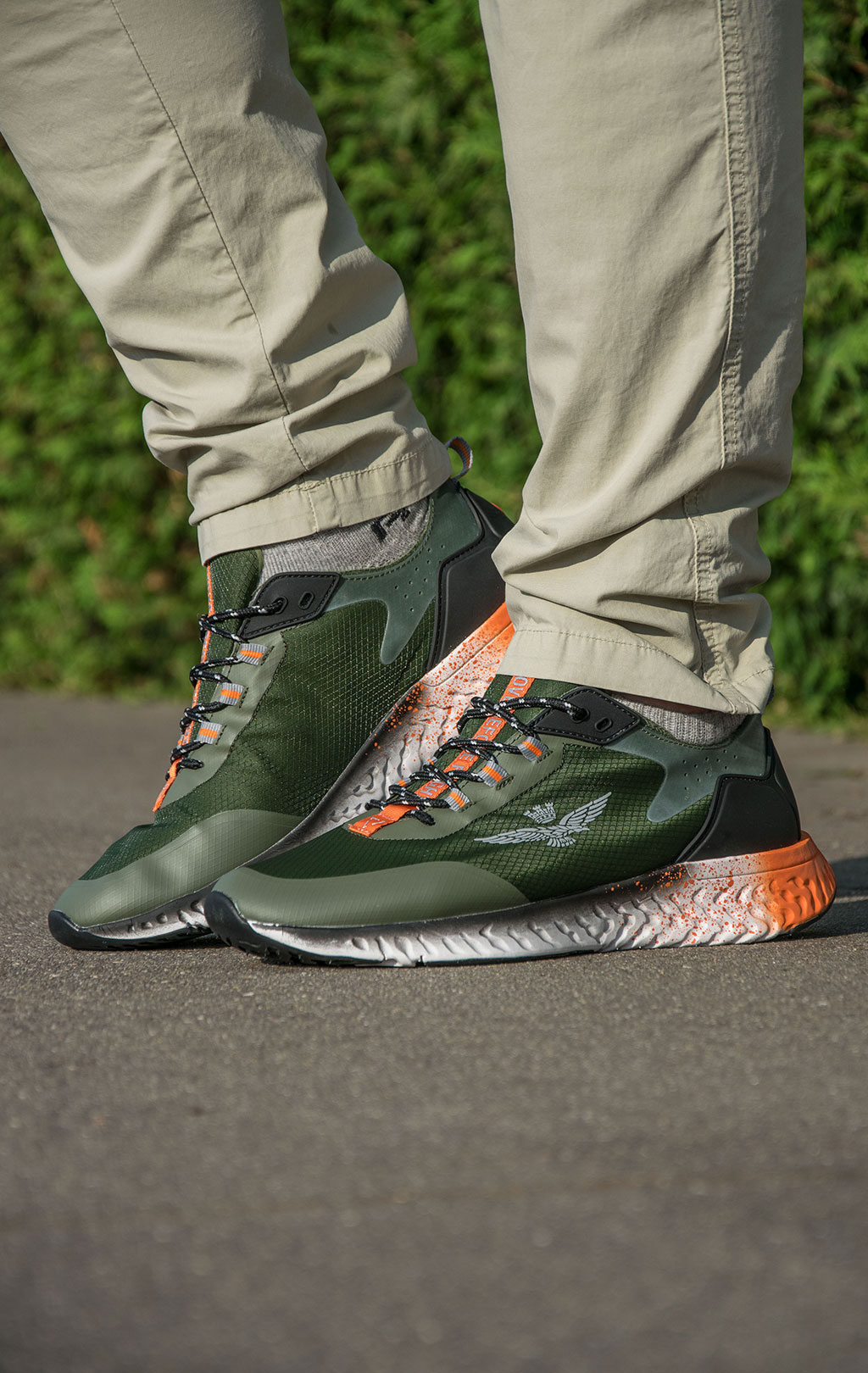 Кроссовки AERONAUTICA MILITARE SS 22 m/CN verde militare (SC 216)